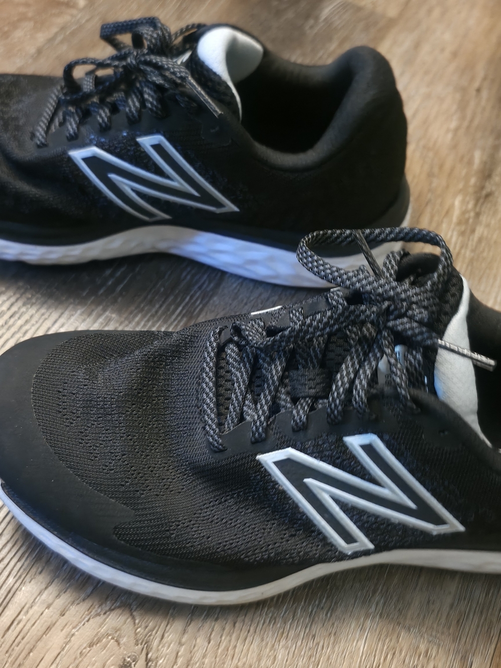 New Balance Black and White Women's Athletic Sneakers